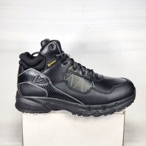 ACE Piston Mid WP Work Boots Mens Size 12 Black Waterproof Slip Resistant EH